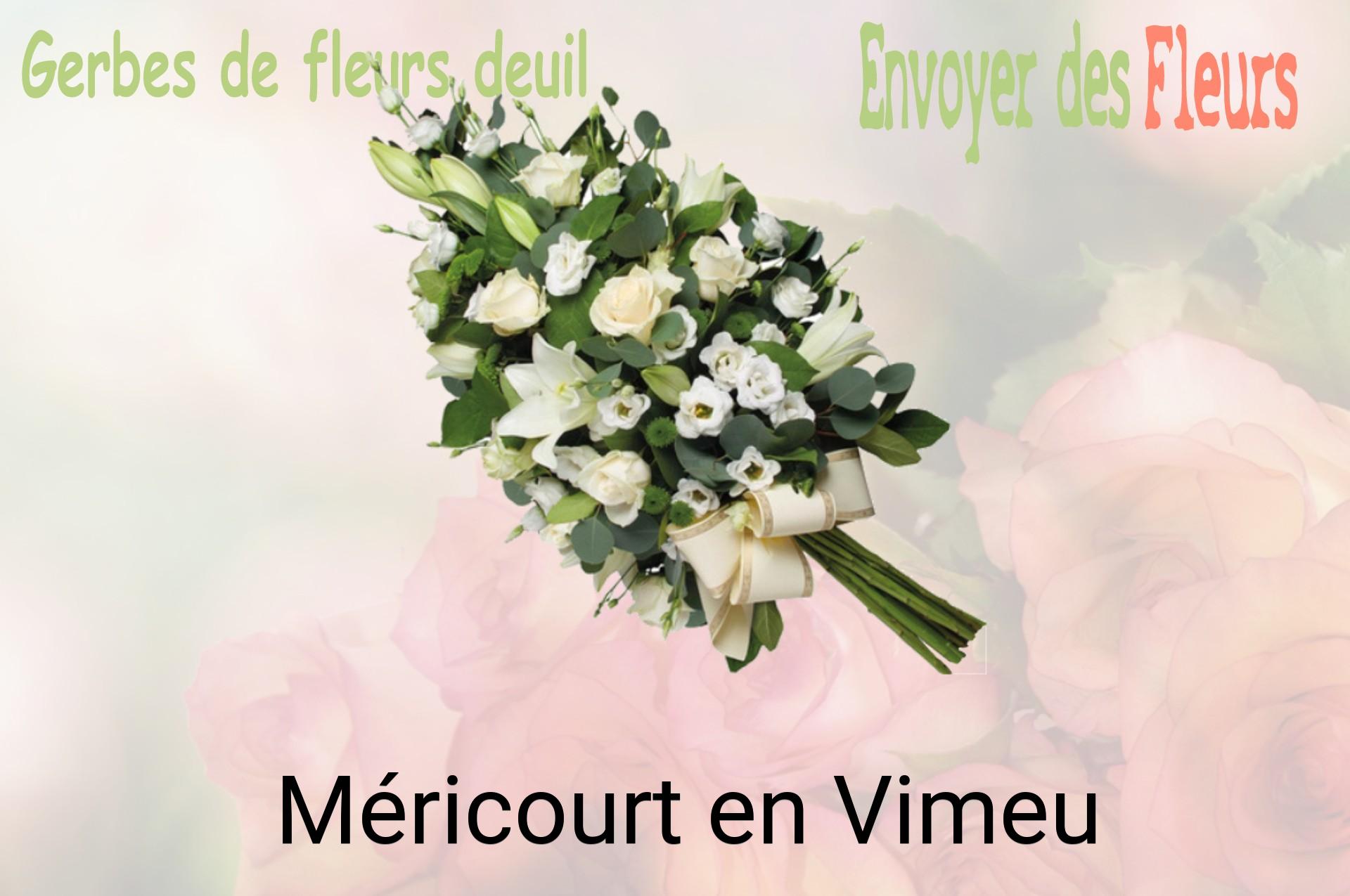 Gerbe de fleurs de deuil livrée à Méricourt-en-Vimeu